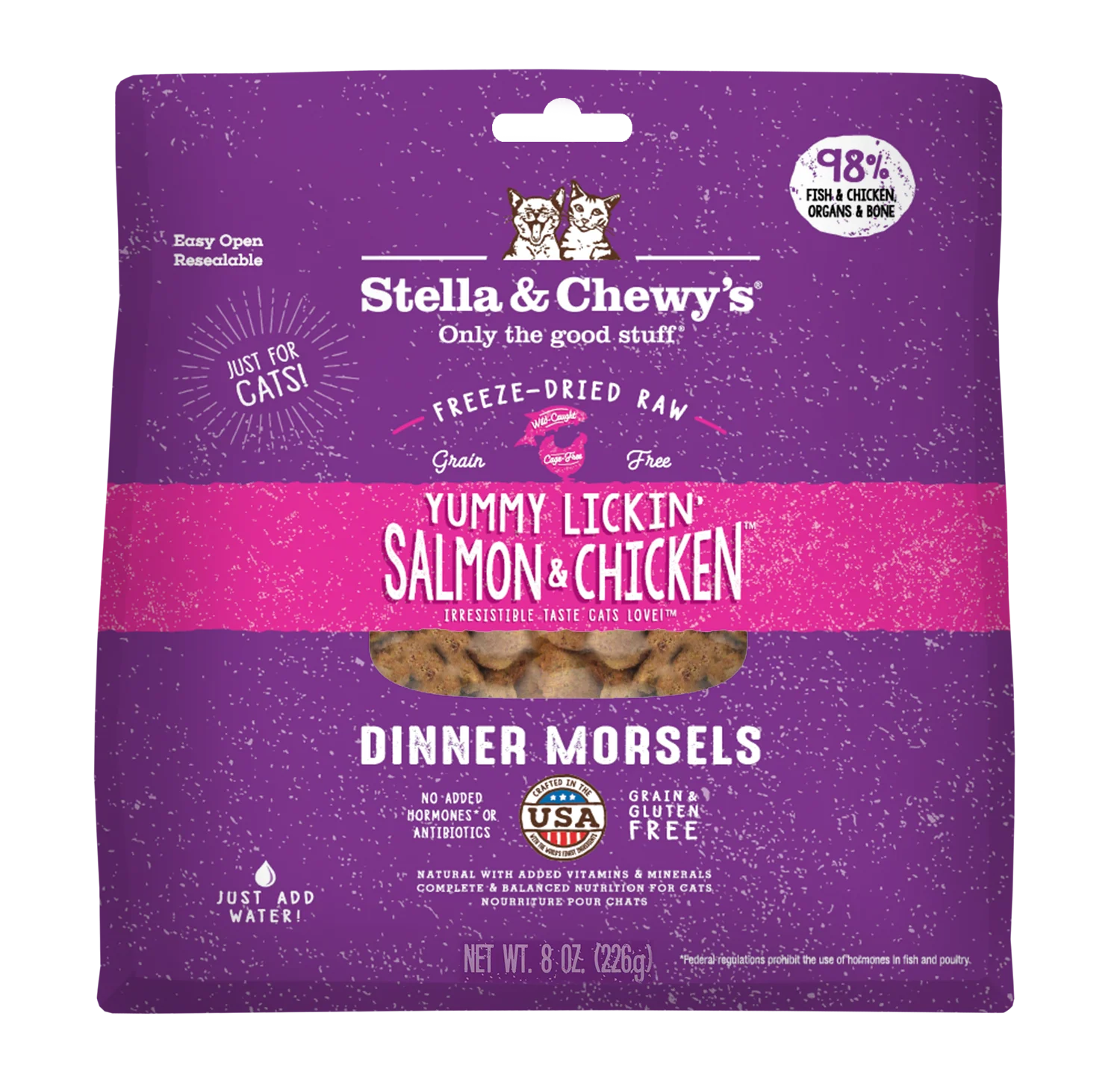 Stella & Chewy's Cat Freeze-Dried Yummy Lickin' Salmon & Chicken - Image 2