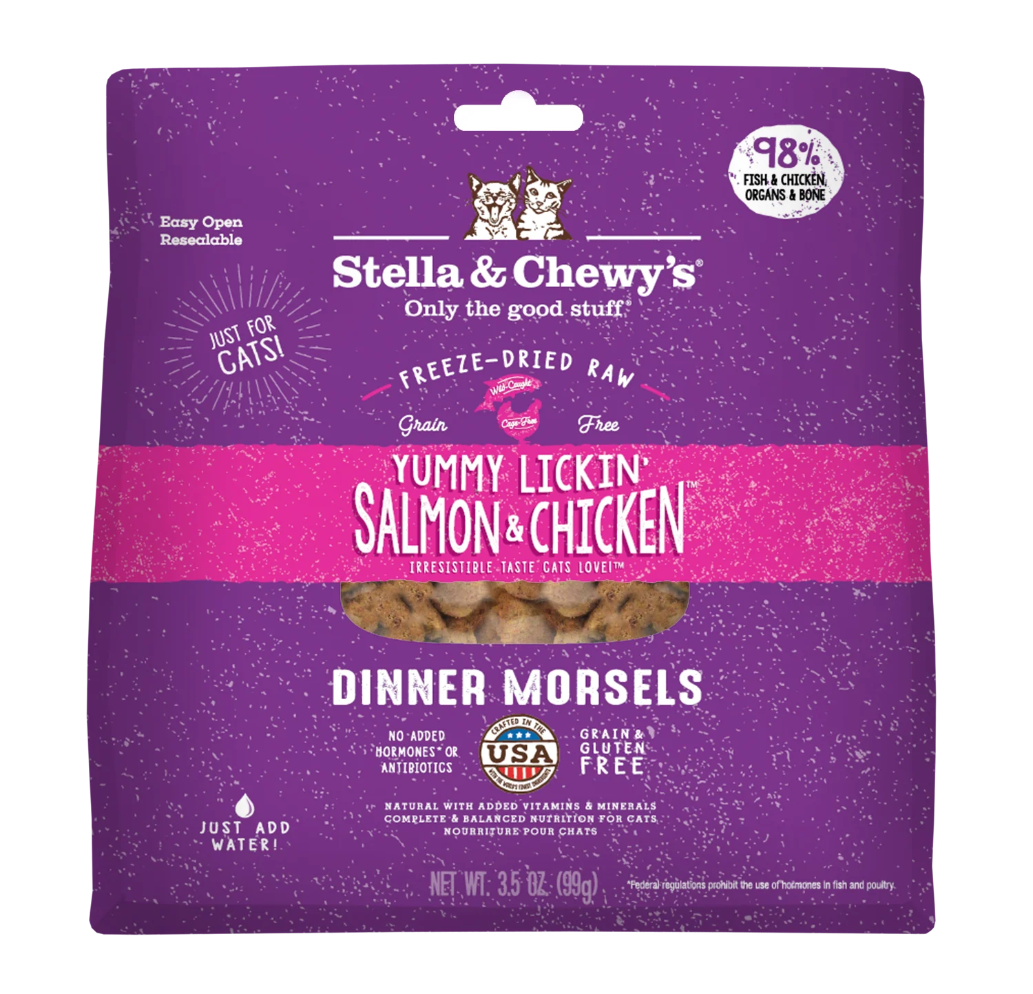 Stella & Chewy's Cat Freeze-Dried Yummy Lickin' Salmon & Chicken - Image 3