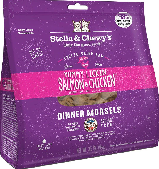 Stella & Chewy's Cat Freeze-Dried Yummy Lickin' Salmon & Chicken - Image 4