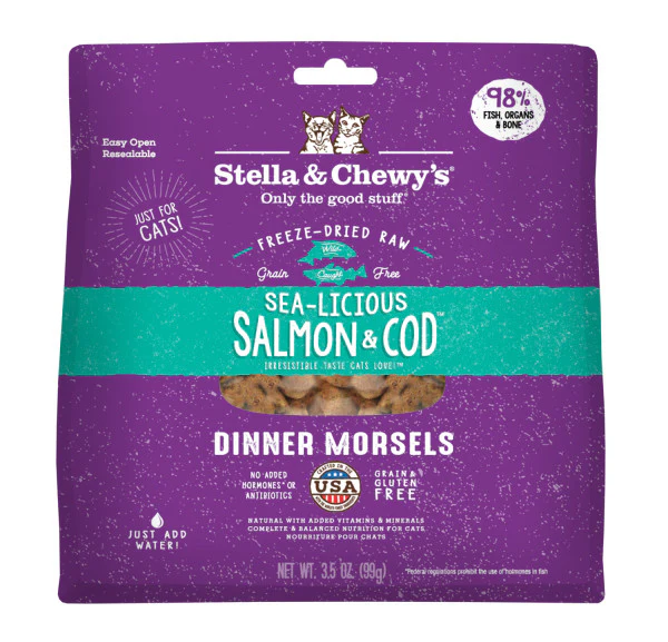 Stella & Chewy's Cat Freeze-Dried Sea-Licious Salmon & Cod - Image 2