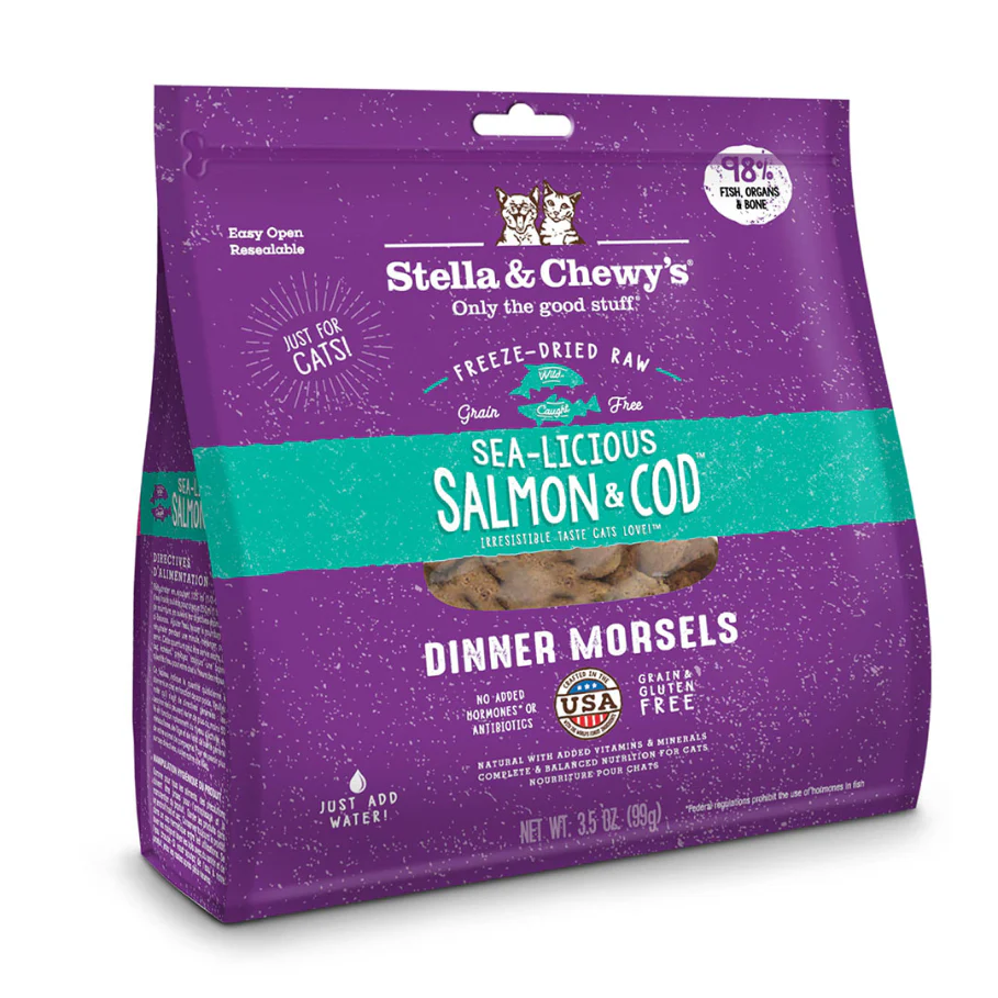 Stella & Chewy's Cat Freeze-Dried Sea-Licious Salmon & Cod - Image 4