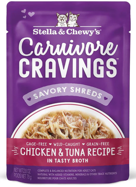 Stella & Chewy's Cat Carnivore Cravings Chicken & Tuna Pouch - Image 2