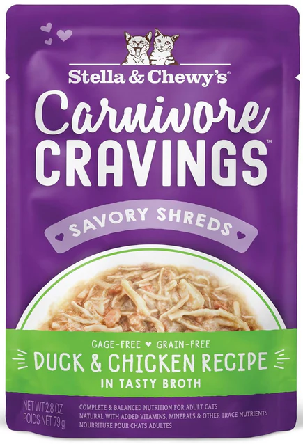 Stella & Chewy's Cat Carnivore Cravings Duck & Chicken Pouch - Image 2