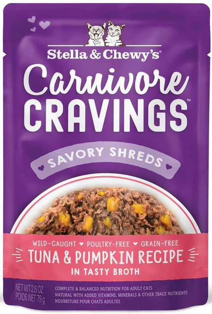 Stella & Chewy's Cat Carnivore Cravings Tuna & Pumpkin Pouch - Image 2