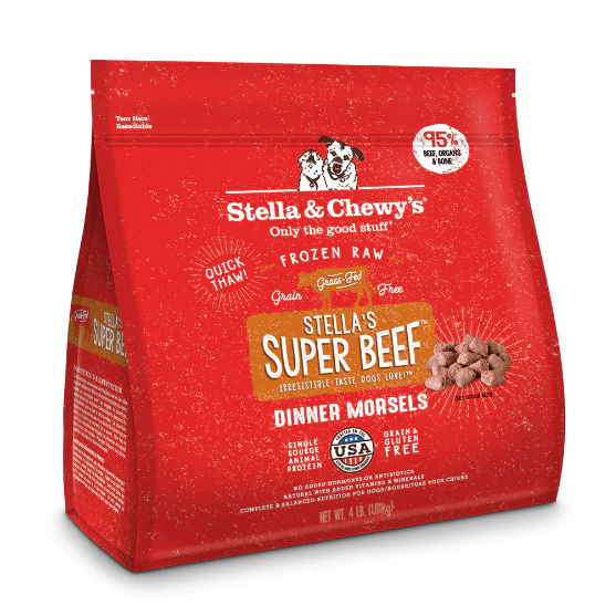 Stella & Chewy's Dog Raw Frozen Super Beef Morsels 4 lbs. - Image 2