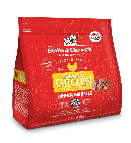 Stella & Chewy's Raw Frozen Chewy's Chicken Morsels 4lbs. - Image 2