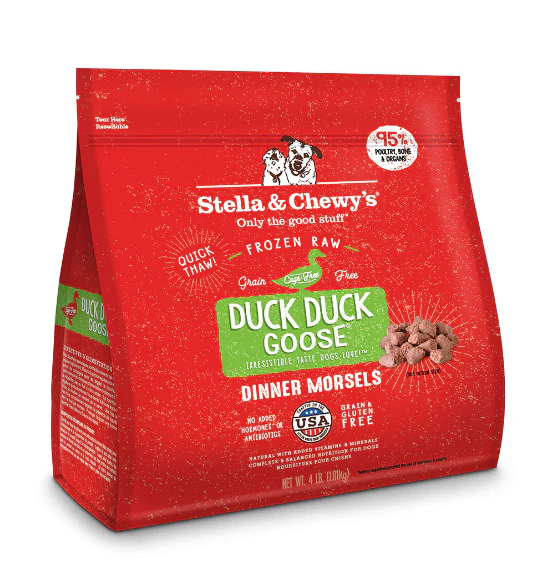 Stella & Chewy's Dog Raw Frozen Duck Duck Goose Morsels 4lbs. - Image 2