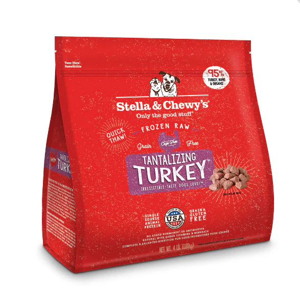 Stella & Chewy's Raw Frozen Tantalizing Turkey Morsels 4lbs. - Image 2