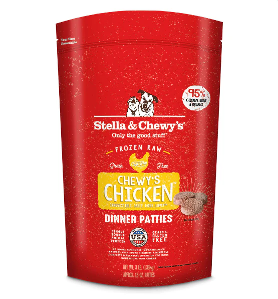 Stella & Chewy's Raw Frozen Chewy's Chicken Dinner Patties - Image 2