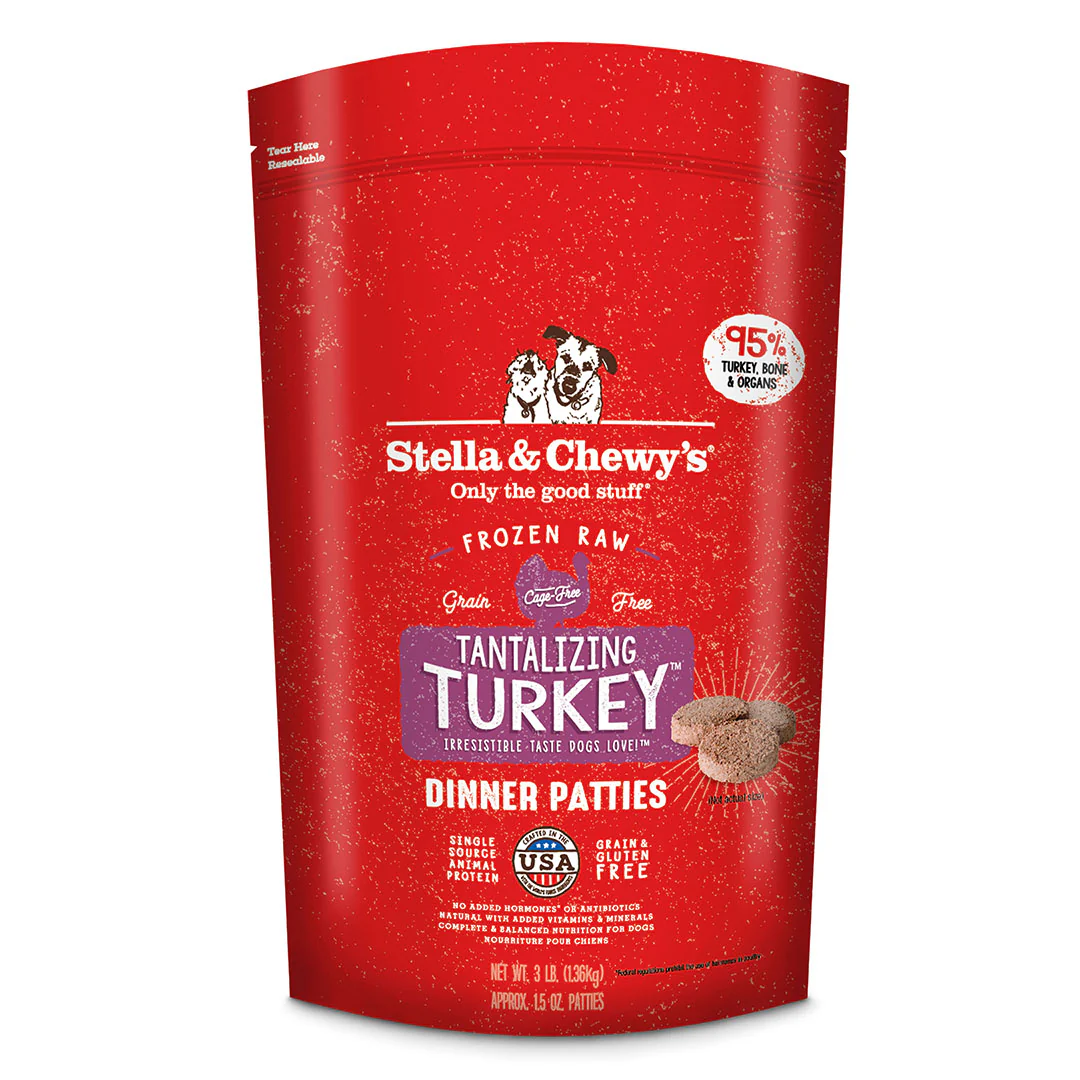 Stella & Chewy's Raw Frozen Tantalizing Turkey Dinner Patties - Image 3