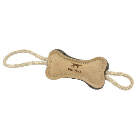 Tall Tails Natural Leather Tug Bone - Image 3