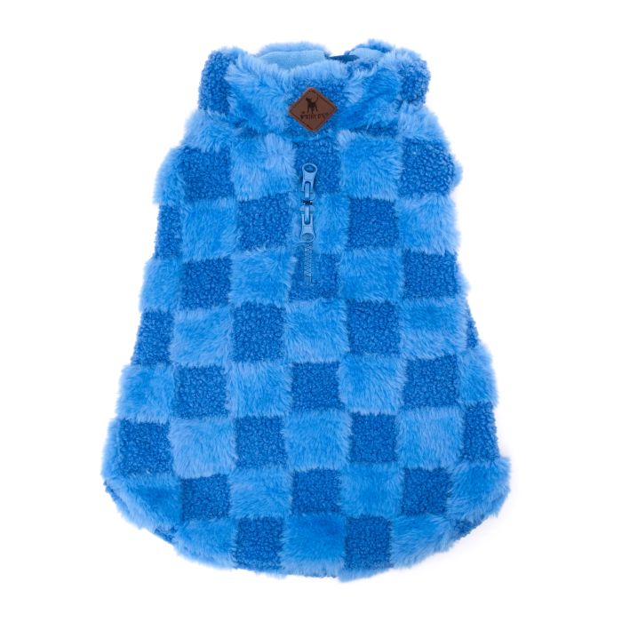 The Worthy Dog Fur Check Zip Pullover - Image 11