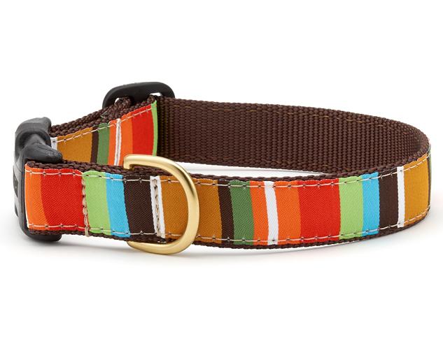 Up Country Brown Stripe Dog Collar - Image 2