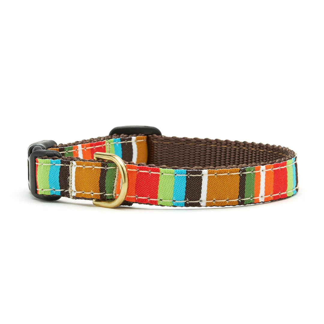 Up Country Brown Stripe Dog Collar - Image 4