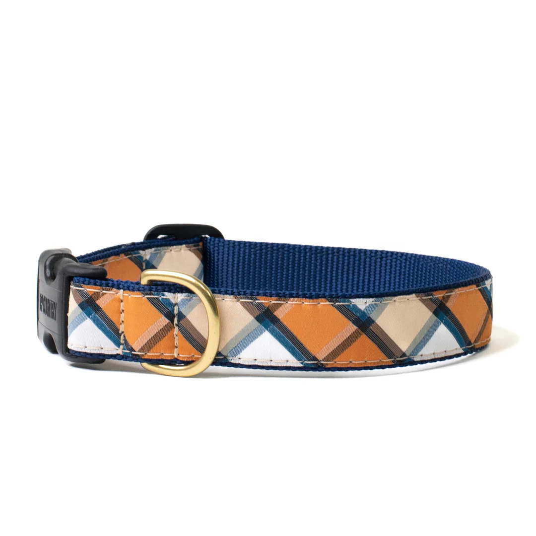 Up Country Terra Cotta Plaid Dog Collar - Image 3