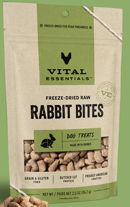 Vital Essentials Freeze Dried Rabbit Bites 2 oz. - Image 3