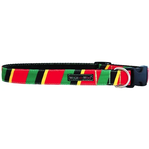 Walk-e-Woo Rasta Stripes Collar - Image 7