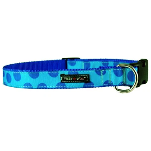 Walk-e-Woo Turquoise Dots Collar - Image 4