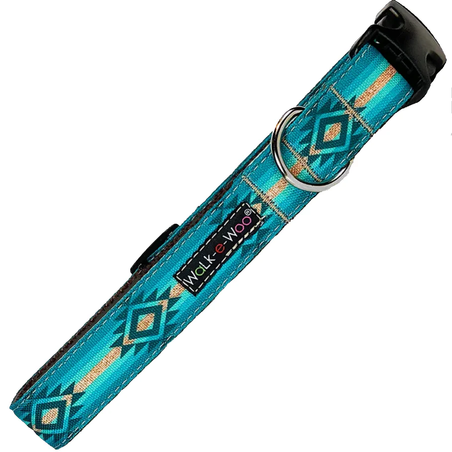Walk-e-Woo Turquoise Sky Collar - Image 3