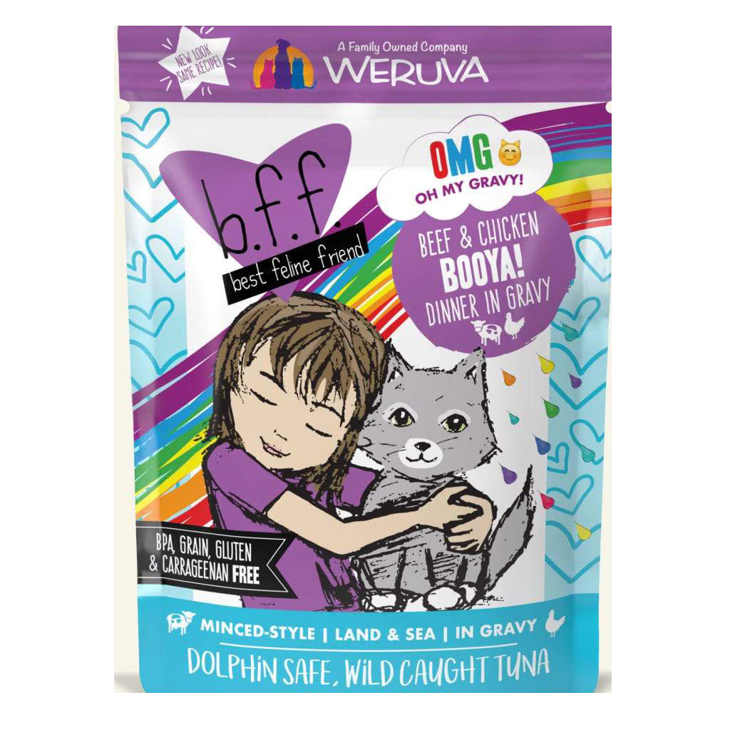 Weruva BFF OMG Booya! Beef & Chicken Pouch - Image 3