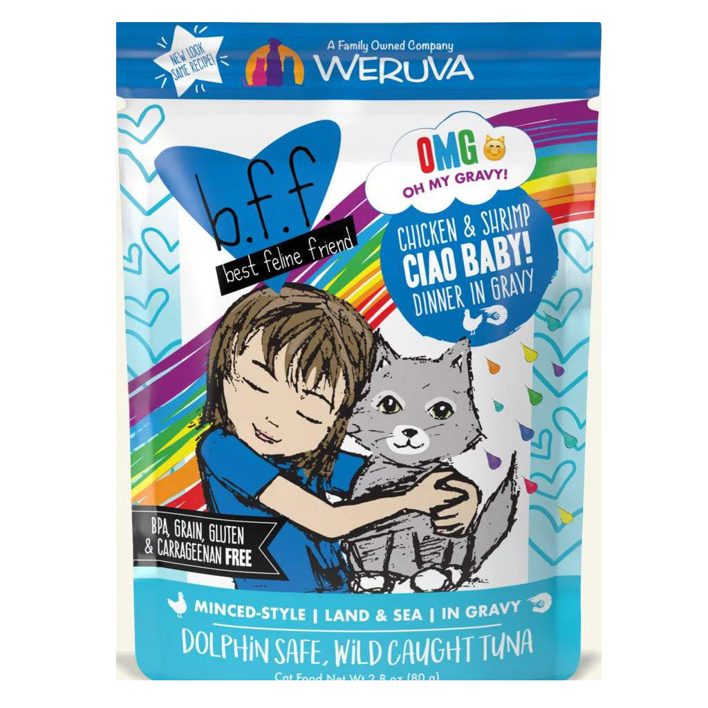 Weruva BFF OMG Ciao Baby! Chicken & Shrimp Pouch - Image 2