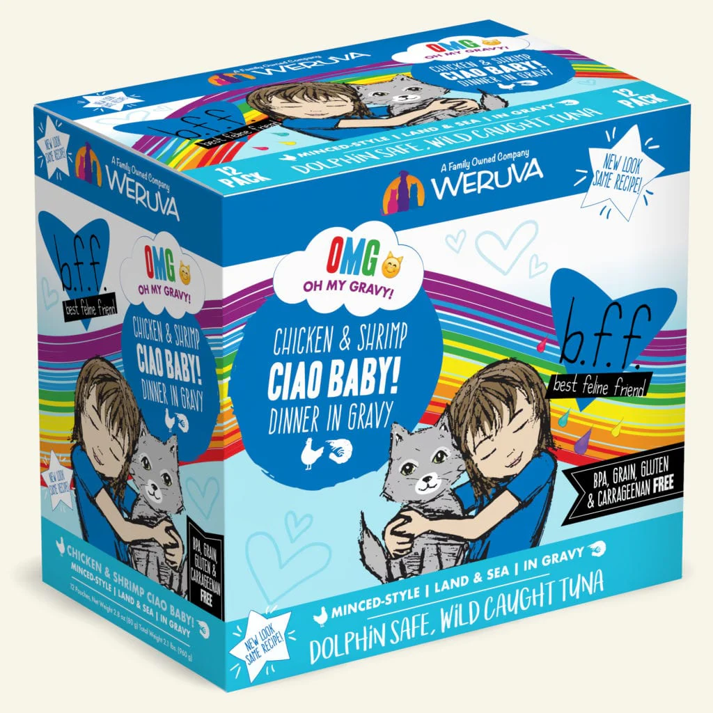 Weruva BFF OMG Ciao Baby! Chicken & Shrimp Pouch - Image 3
