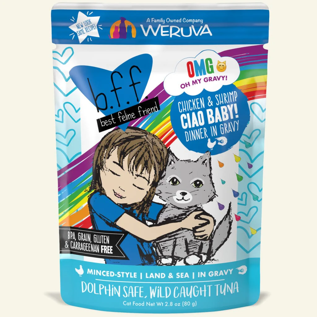 Weruva BFF OMG Ciao Baby! Chicken & Shrimp Pouch - Image 4