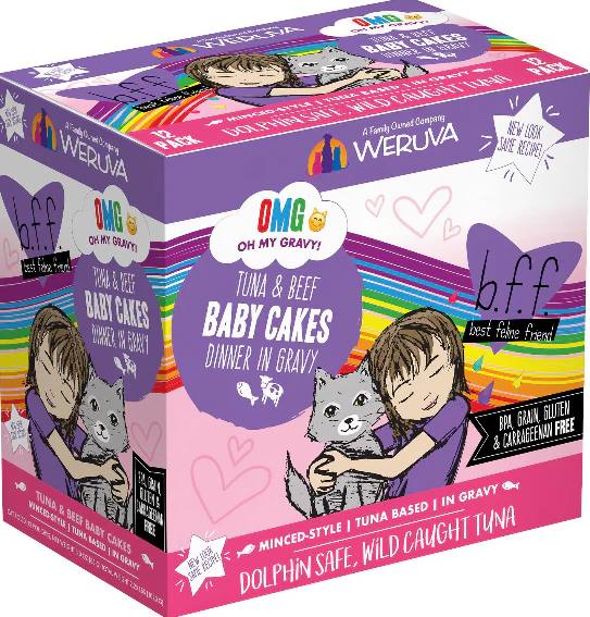Weruva BFF OMG Tuna & Beef Baby Cakes Pouch - Image 2