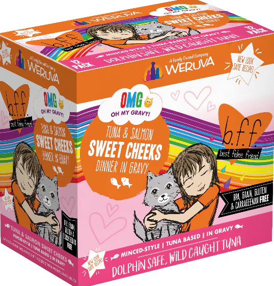 Weruva BFF OMG Tuna & Salmon Sweet Cheeks Pouch - Image 2