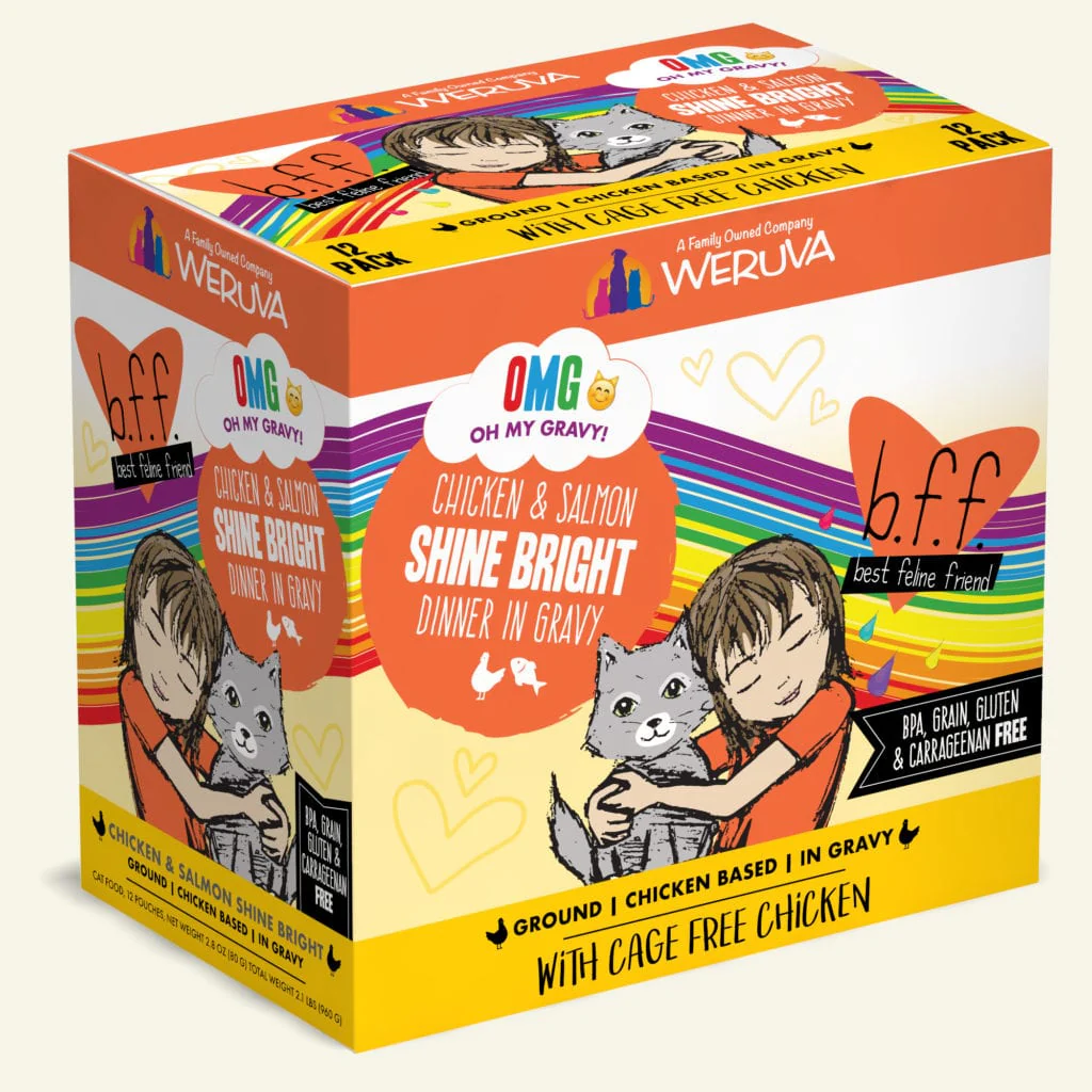 Weruva BFF OMG Shine Bright Chicken & Salmon Pouch - Image 2