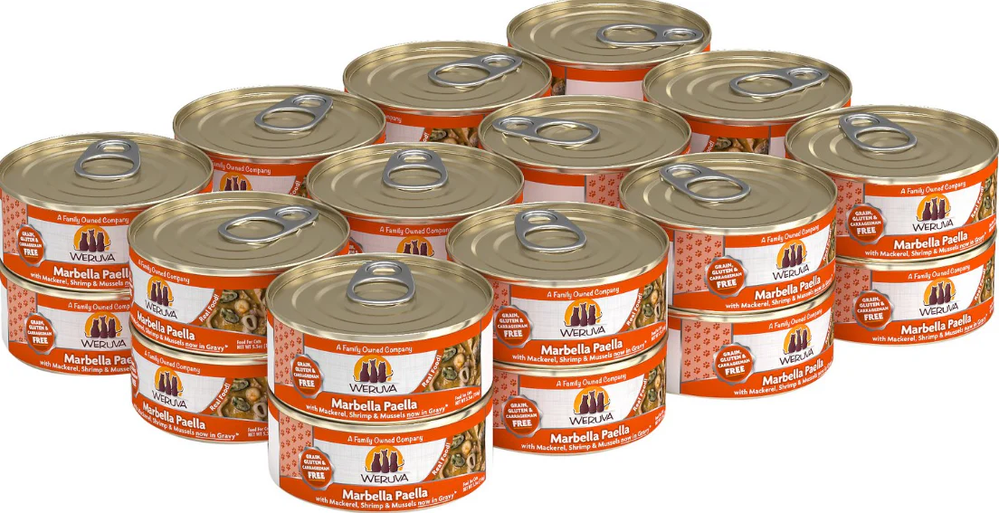 Weruva Cat Classic Grain-Free Marbella Paella with Mackerel, Shrimp & Mussels - Image 4
