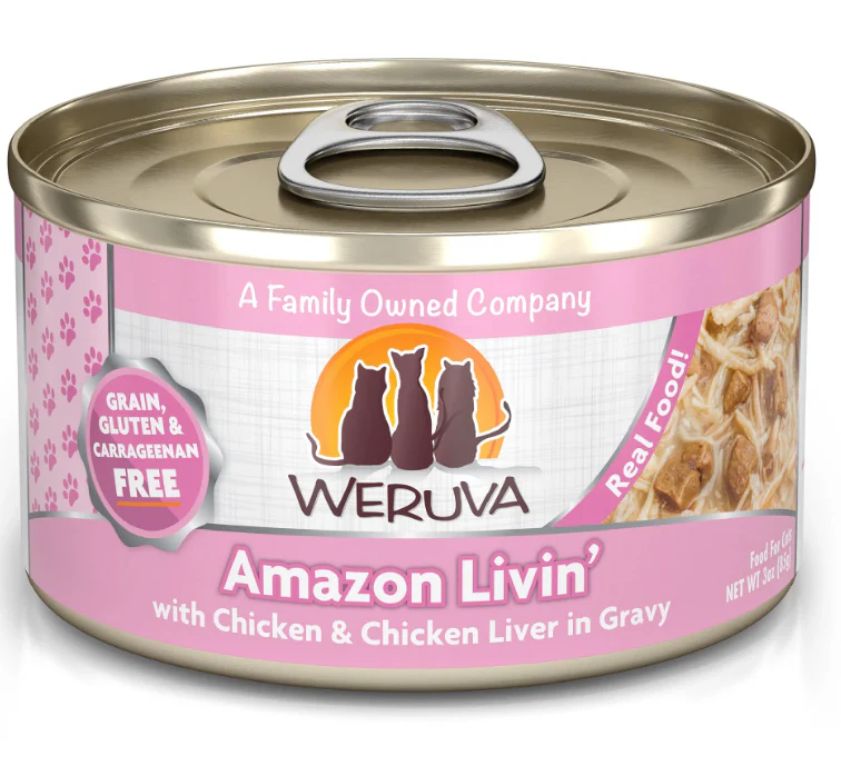Weruva Cat Classic Grain-Free Amazon Livin' with Chicken & Chicken Liver in Gravy - Image 2