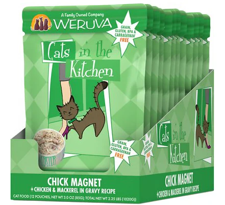 Weruva Cats in the Kitchen Chick Magnet Chicken & Mackerel Pouch - Image 2