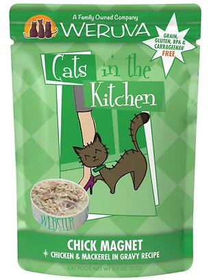Weruva Cats in the Kitchen Chick Magnet Chicken & Mackerel Pouch - Image 3