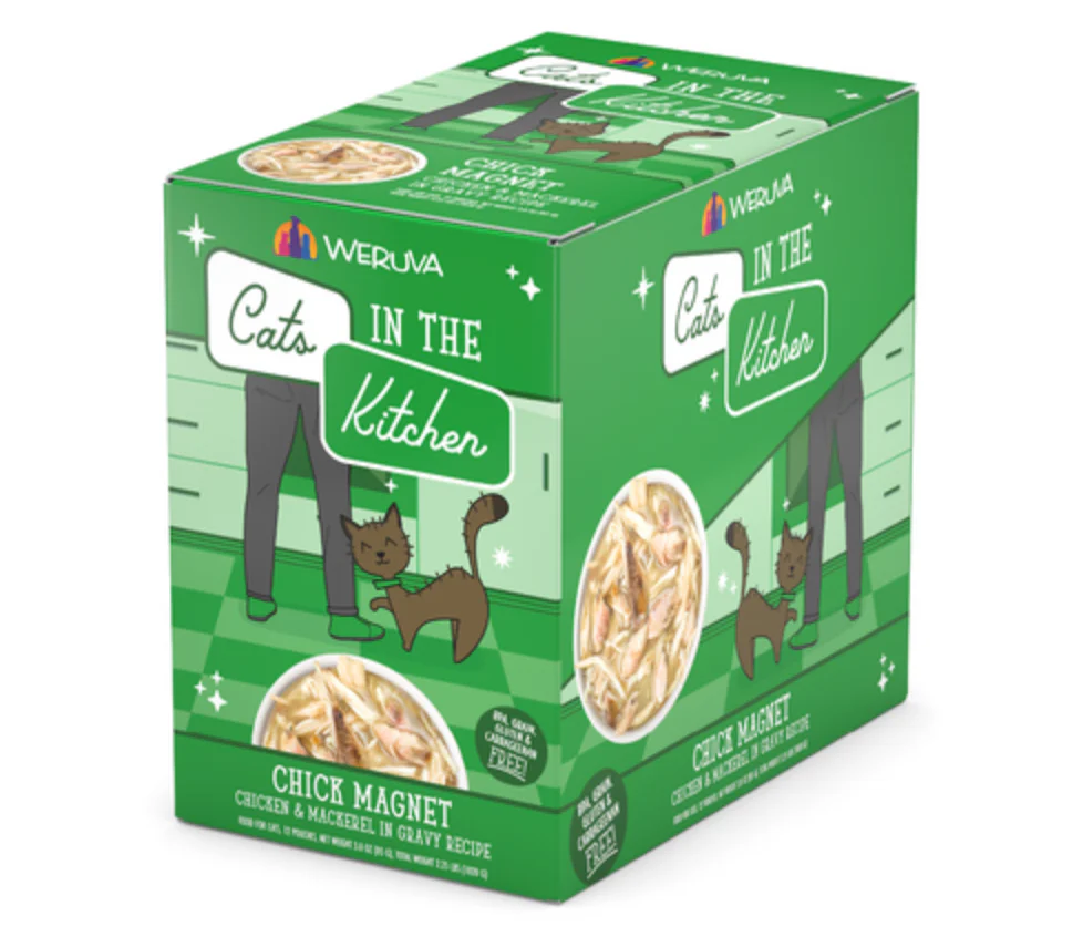 Weruva Cats in the Kitchen Chick Magnet Chicken & Mackerel Pouch - Image 4