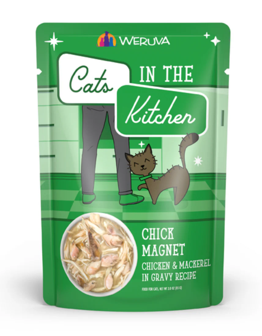 Weruva Cats in the Kitchen Chick Magnet Chicken & Mackerel Pouch - Image 5