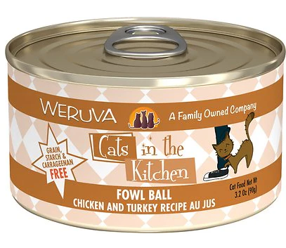 Weruva Cats in the Kitchen Fowl Ball Chicken & Turkey Au Jus - Image 5