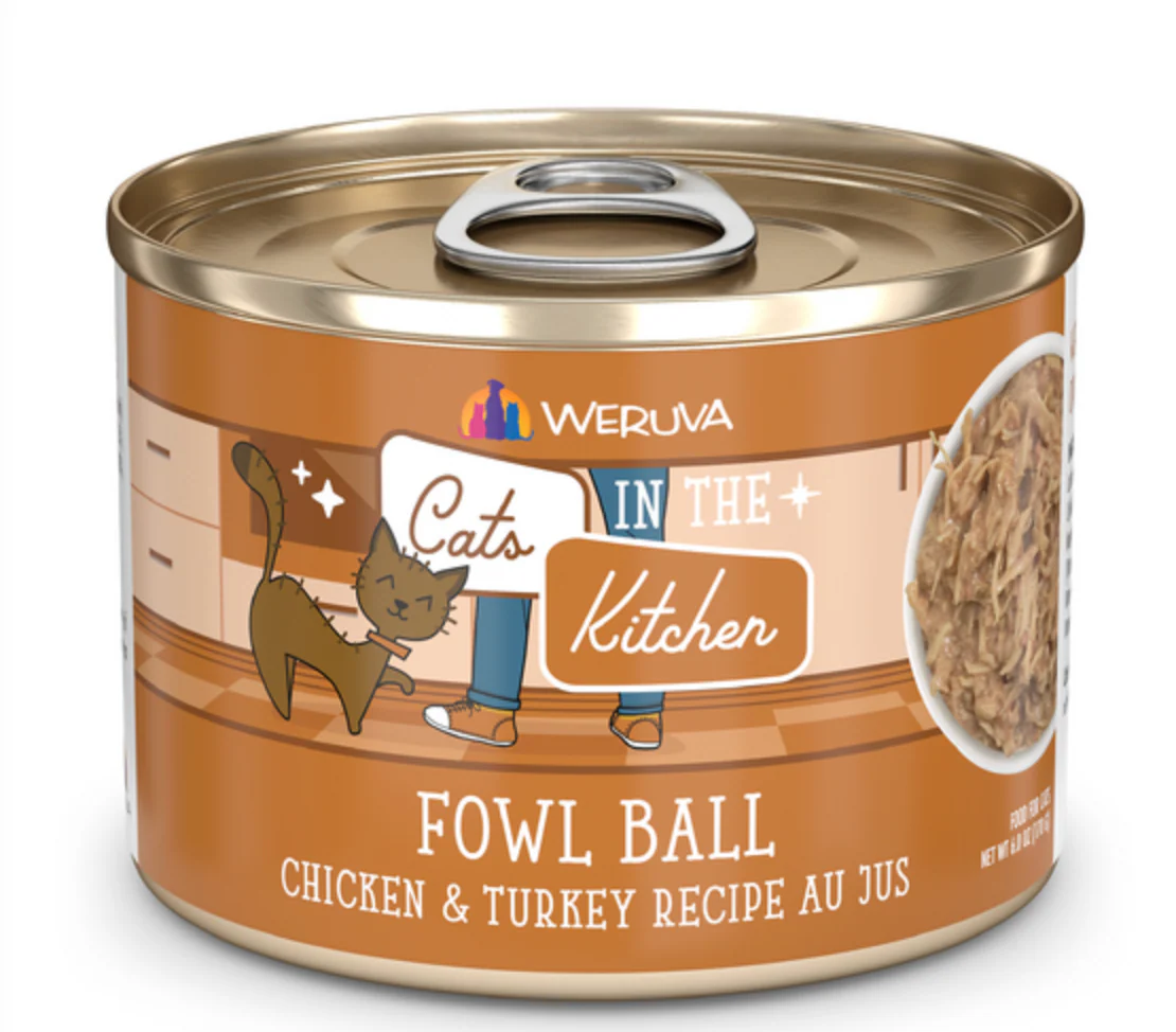 Weruva Cats in the Kitchen Fowl Ball Chicken & Turkey Au Jus - Image 6