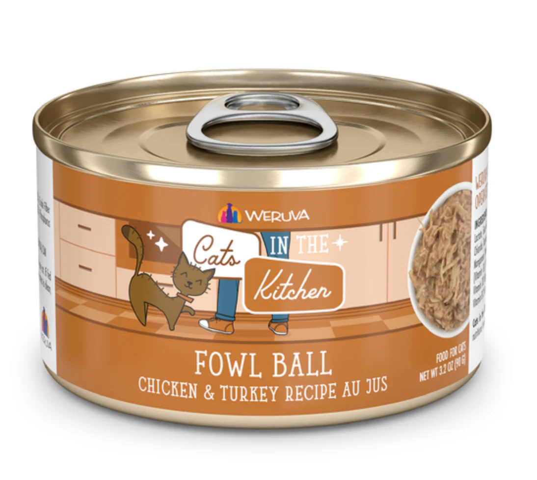 Weruva Cats in the Kitchen Fowl Ball Chicken & Turkey Au Jus - Image 8