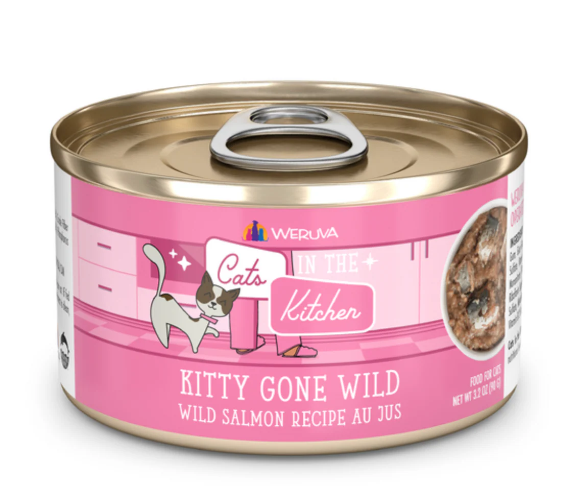 Weruva Cats in the Kitchen Kitty Gone Wild Salmon Au Jus - Image 7