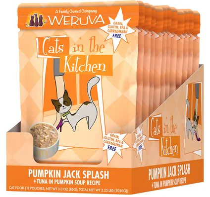 Weruva Cats in the Kitchen Pumpkin Jack Splash Tuna in Pumpkin Soup Pouch - Image 2