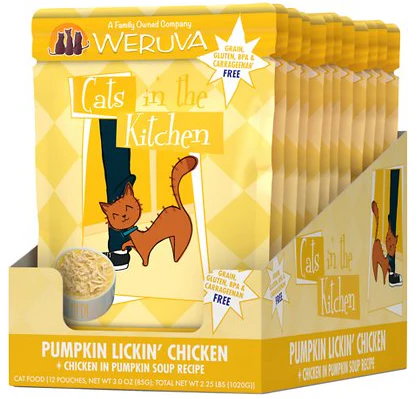 Weruva Cats in the Kitchen Pumpkin Lickin' Chicken in Pumpkin Soup Pouch - Image 2