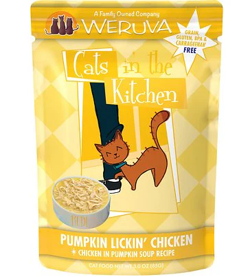 Weruva Cats in the Kitchen Pumpkin Lickin' Chicken in Pumpkin Soup Pouch - Image 3