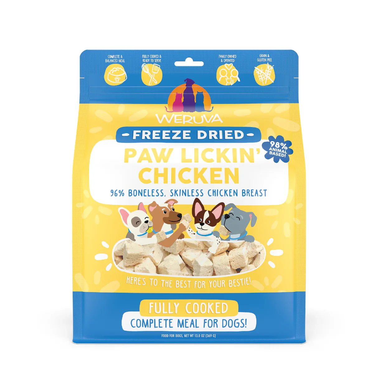 Weruva Freeze Dried Paw Lickin Chicken Dinner - Image 2