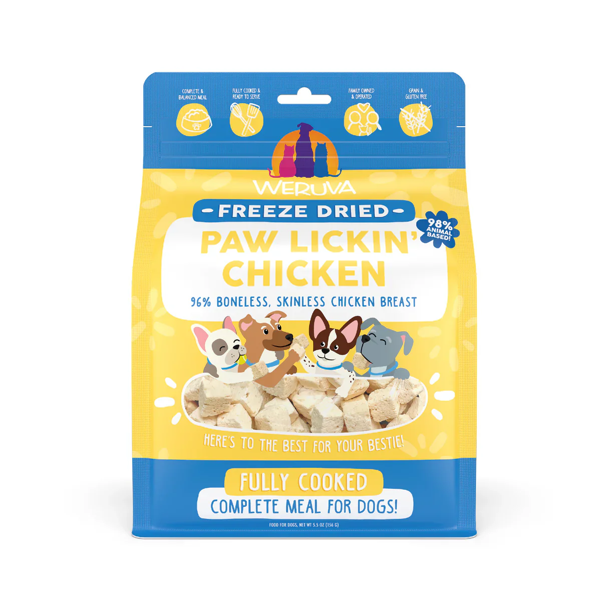 Weruva Freeze Dried Paw Lickin Chicken Dinner - Image 3