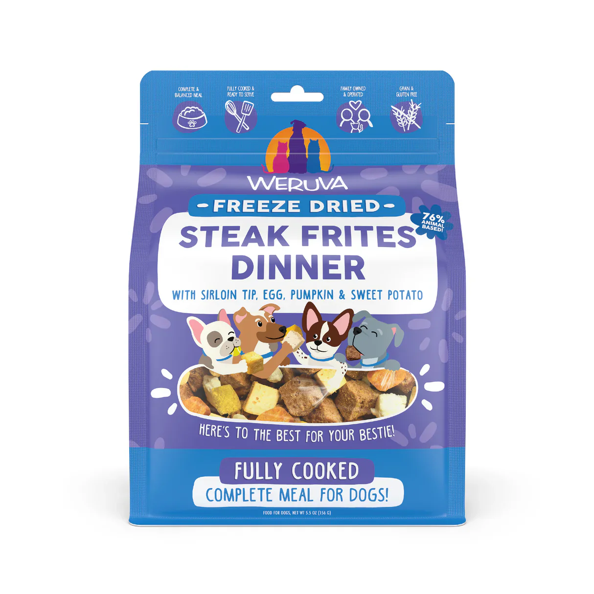 Weruva Freeze Dried Steak Frites Dinner - Image 2
