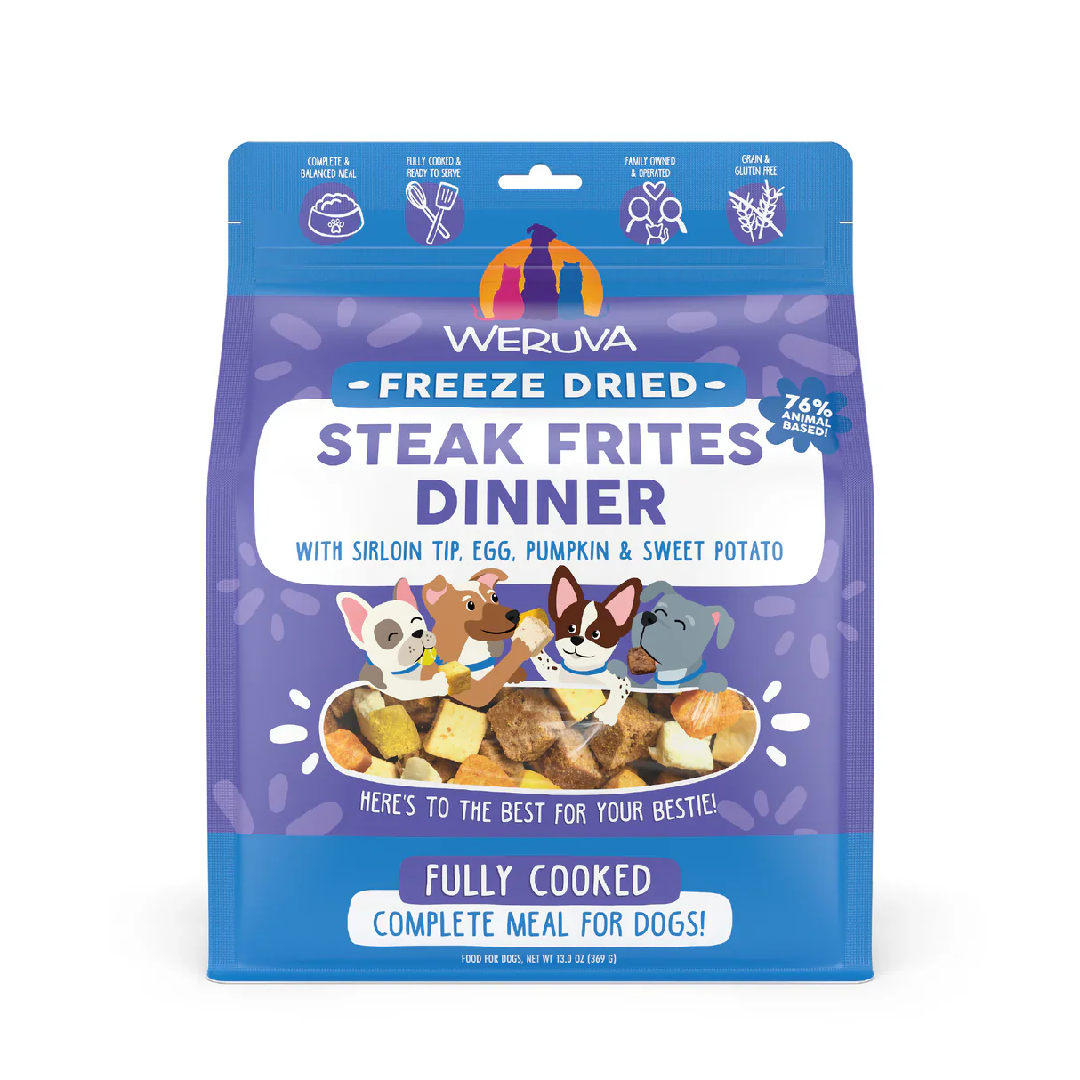 Weruva Freeze Dried Steak Frites Dinner - Image 3