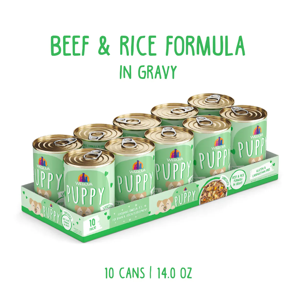 Weruva Puppy Shredded Beef & Rice in Gravy - Image 2