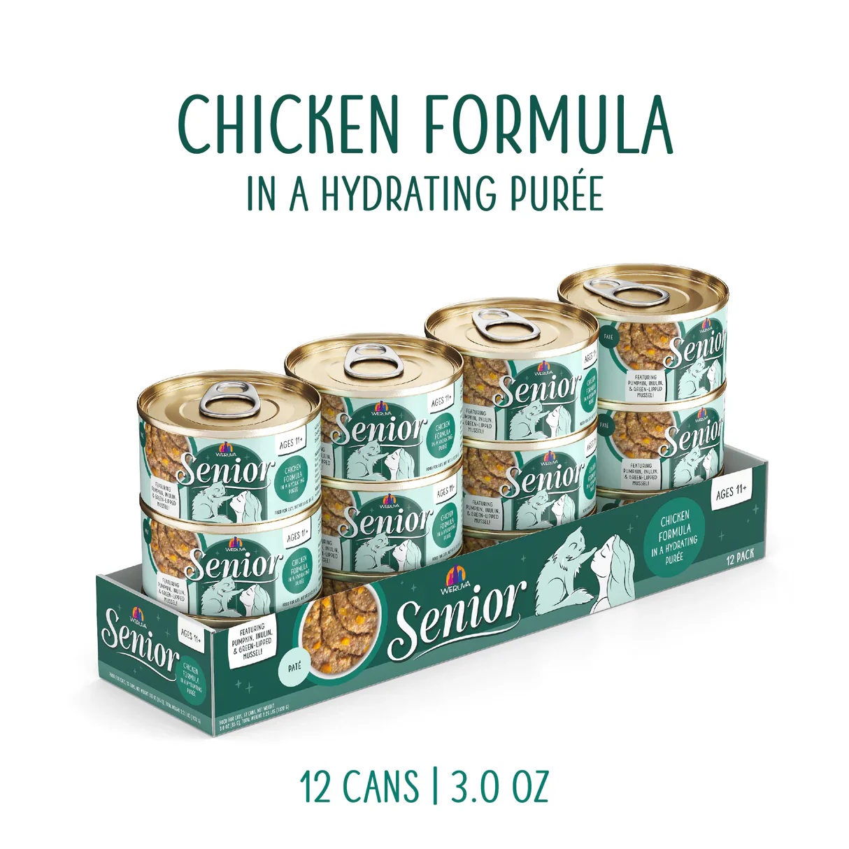 Weruva Senior Cat Chicken in Hydrating Purée - Image 2