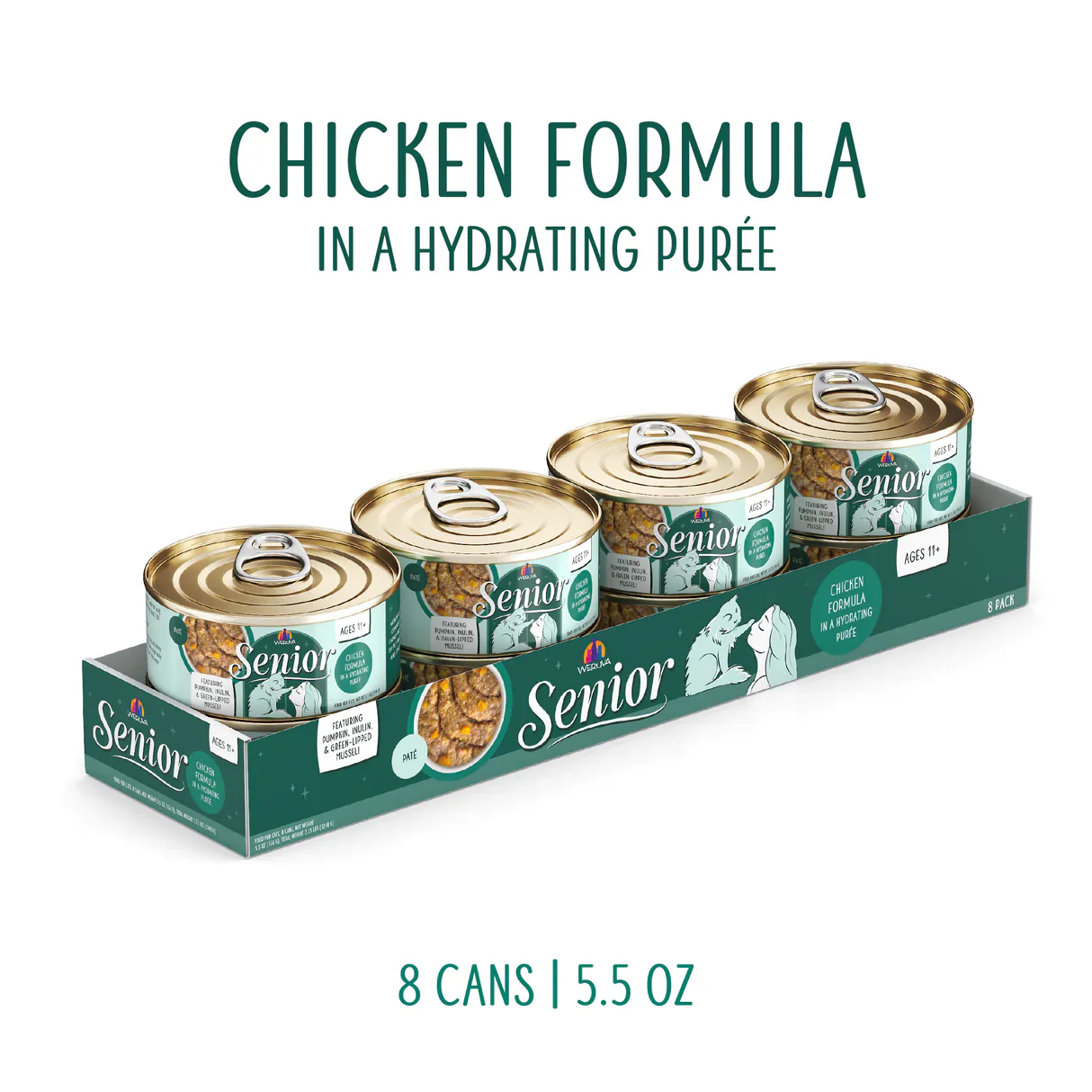 Weruva Senior Cat Chicken in Hydrating Purée - Image 4